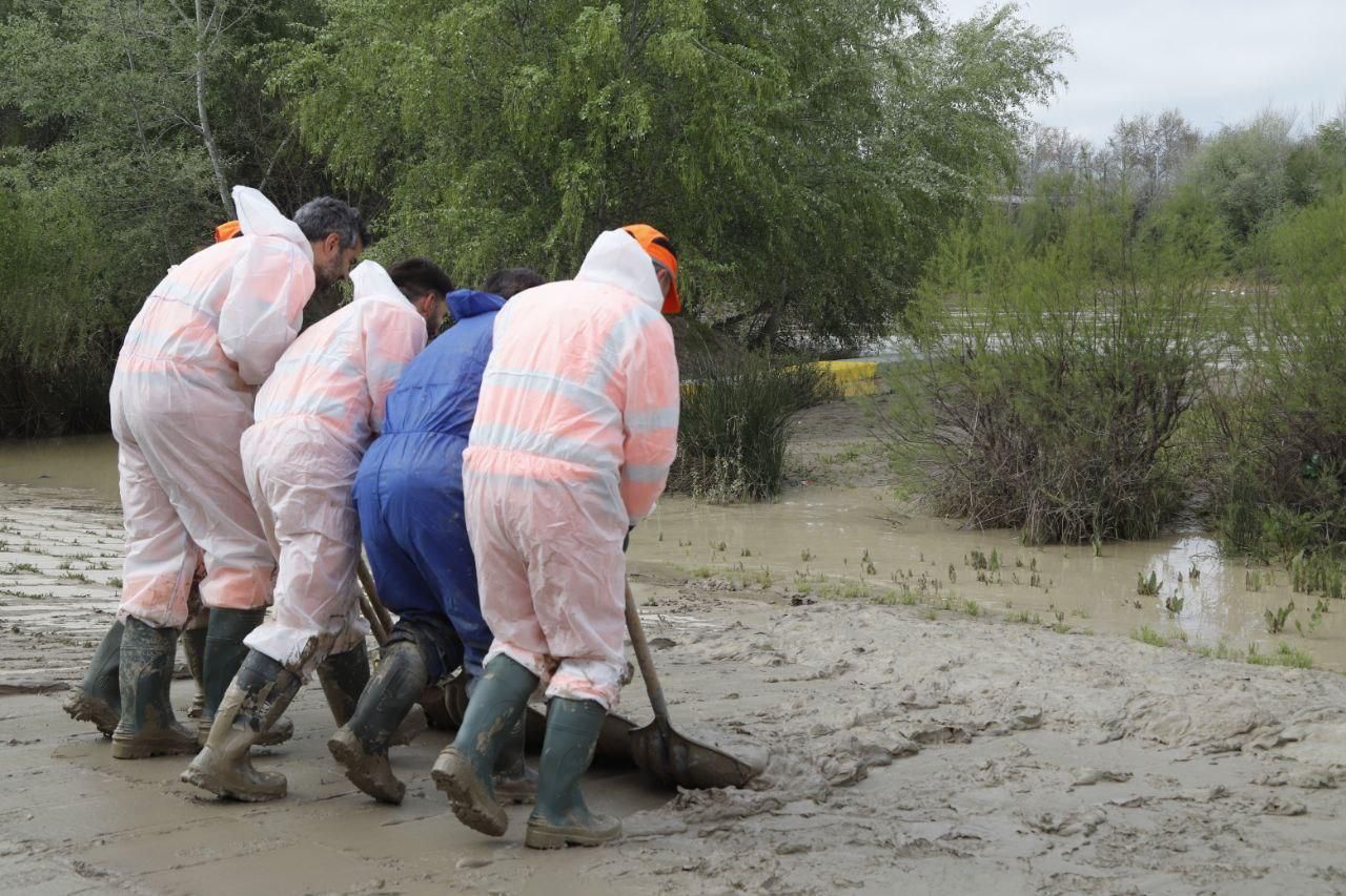 Sadeco culmina la limpieza de las zonas alcanzadas por el río