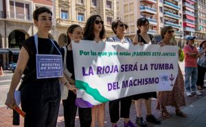 Concentración en Logroño tras el último caso de violencia machista