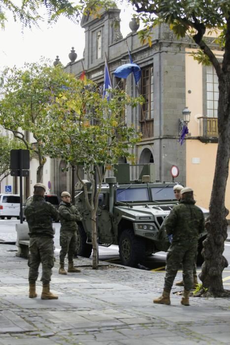 Militares en La Laguna