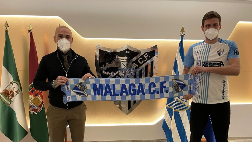 Manolo Gaspar y Scepovic, en La Rosaleda.