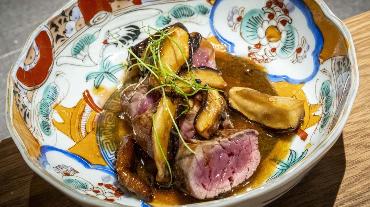 El solomillo a la brasa con 'shiitake' de Fukamura.