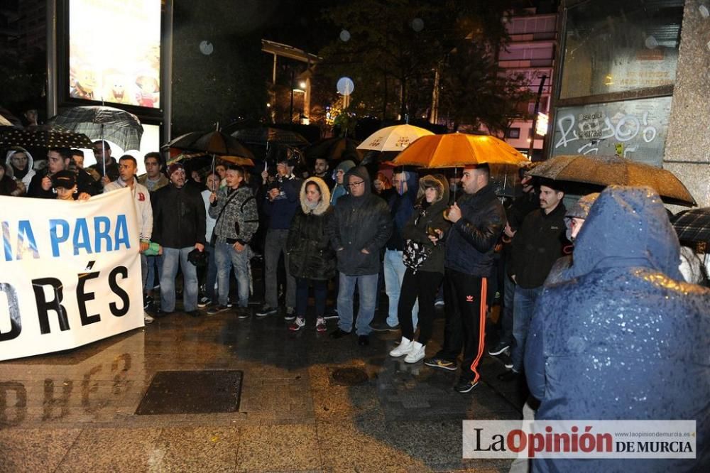 Protesta por la agresión a Andrés Martínez