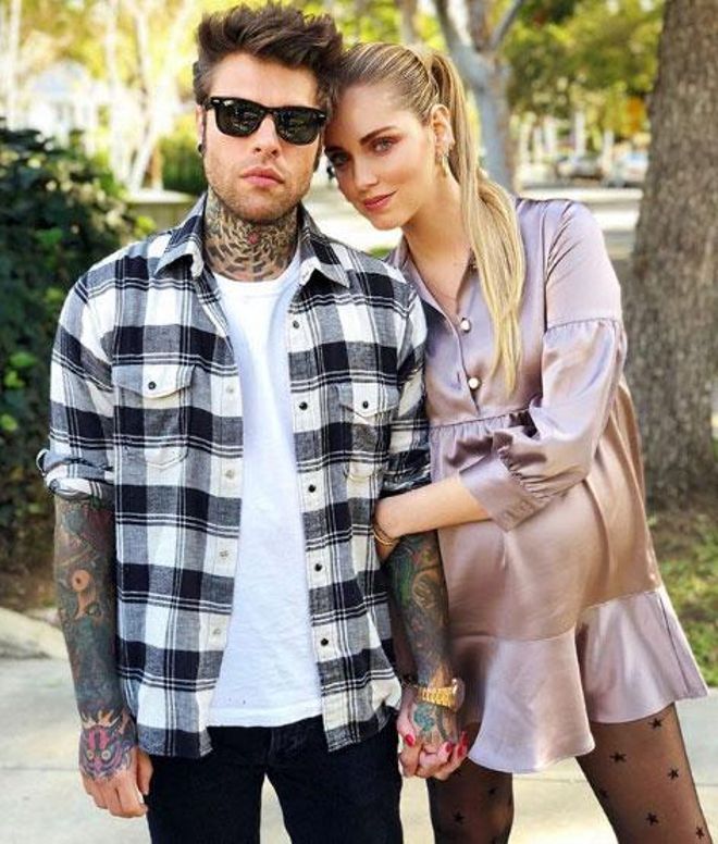 Chiara Ferragni y Fedez en una foto de Instagram