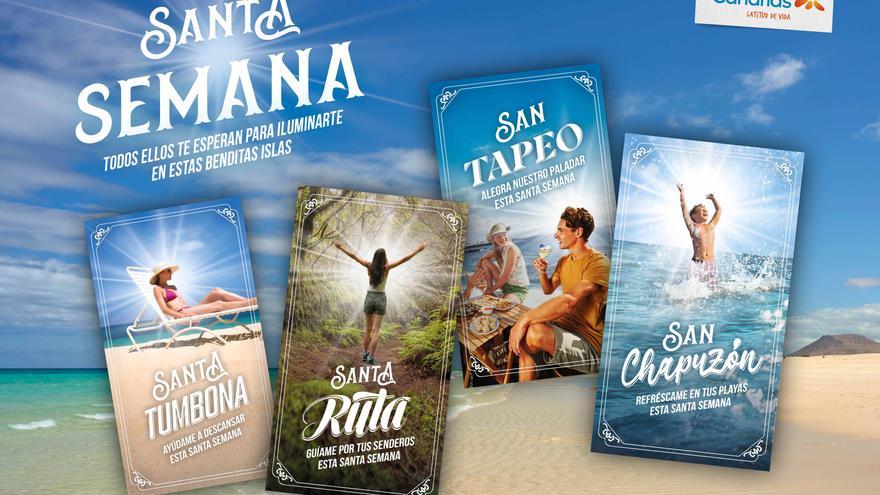 Santa Tumbona y San Chapuzón bendicen la &#039;Santa Semana&#039; turística en Canarias