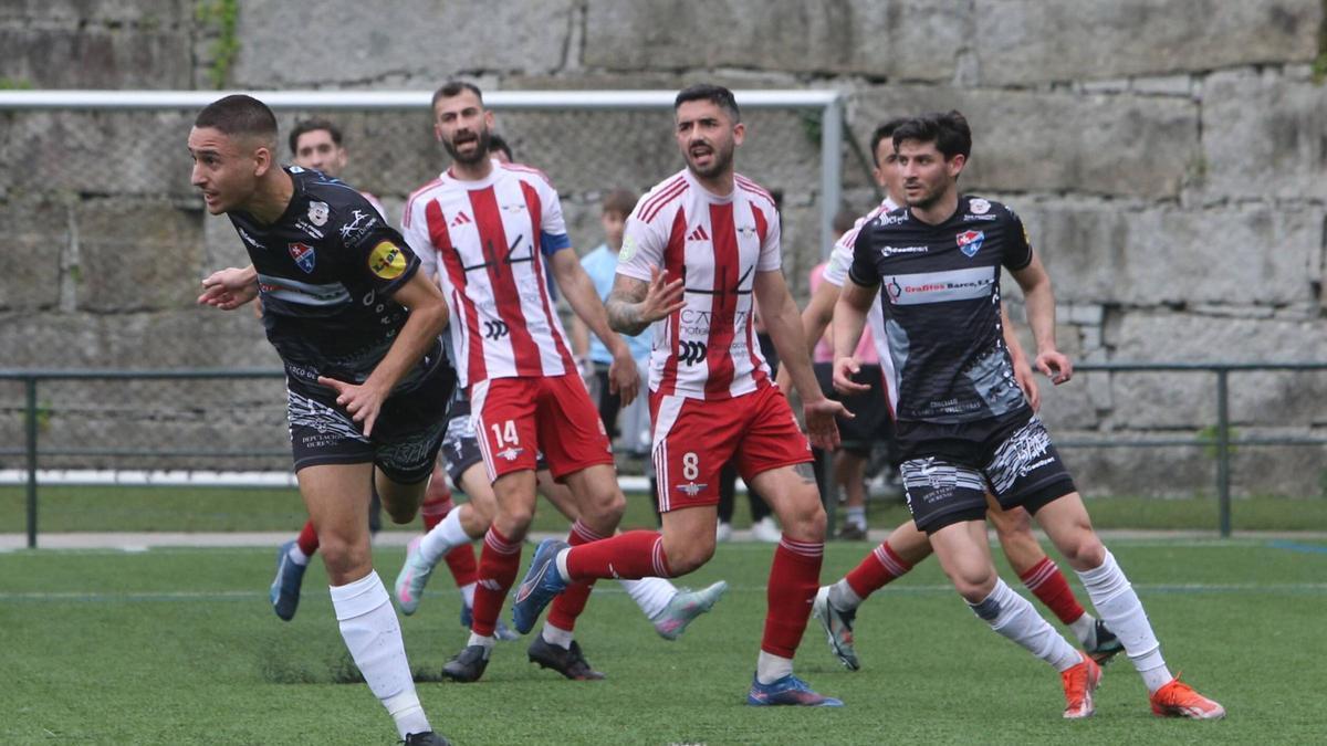 Los alondristas Abel y Kopa en el partido disputado en casa ante el Barco.