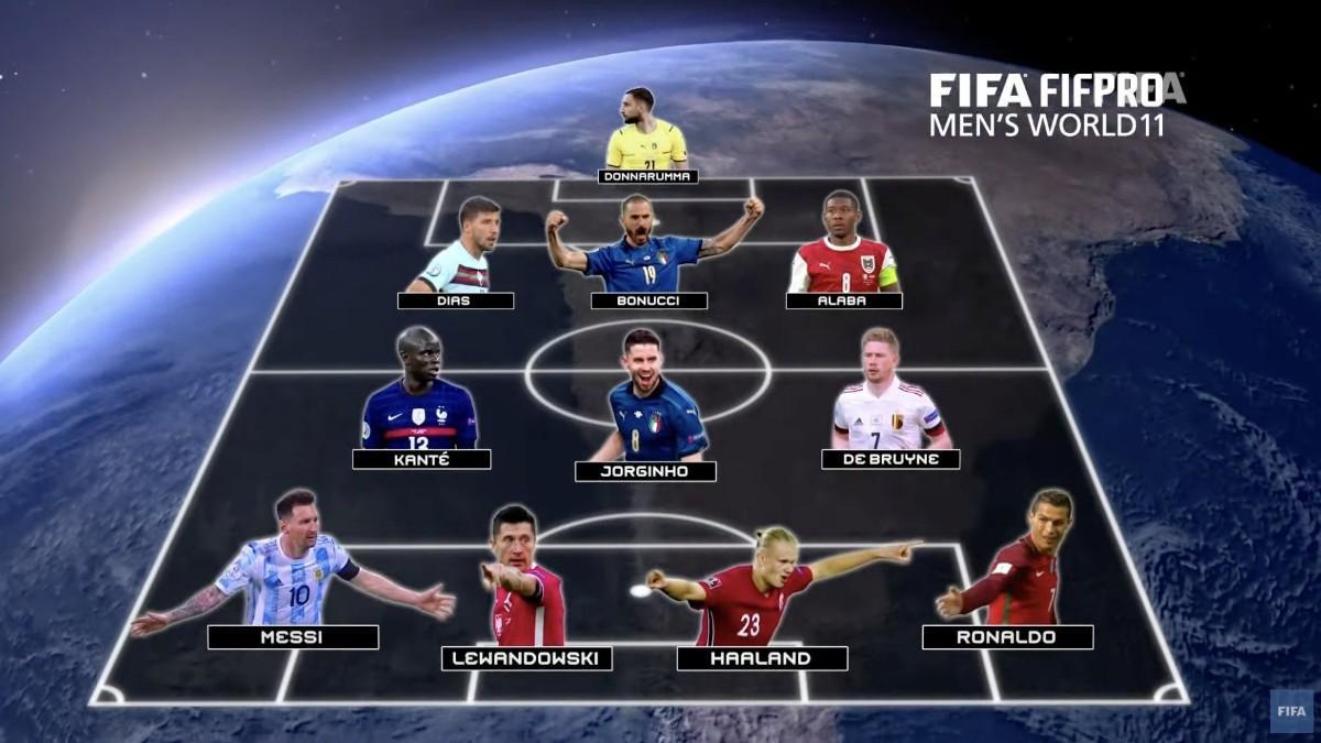 El mejor once masculino de la gala The Best 2021