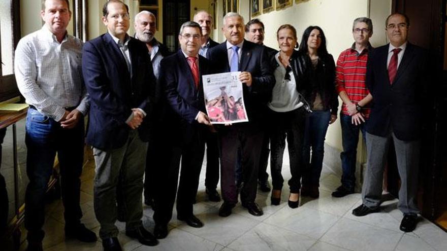 Imagen de la rueda de prensa de este lunes por la mañana, en el Ayuntamiento de Málaga.