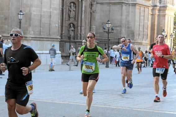 Auf der Strecke des Mallorca Marathons