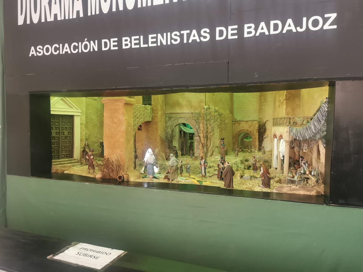 Diorama monumental de la Asociación de Belenistas de Badajoz.