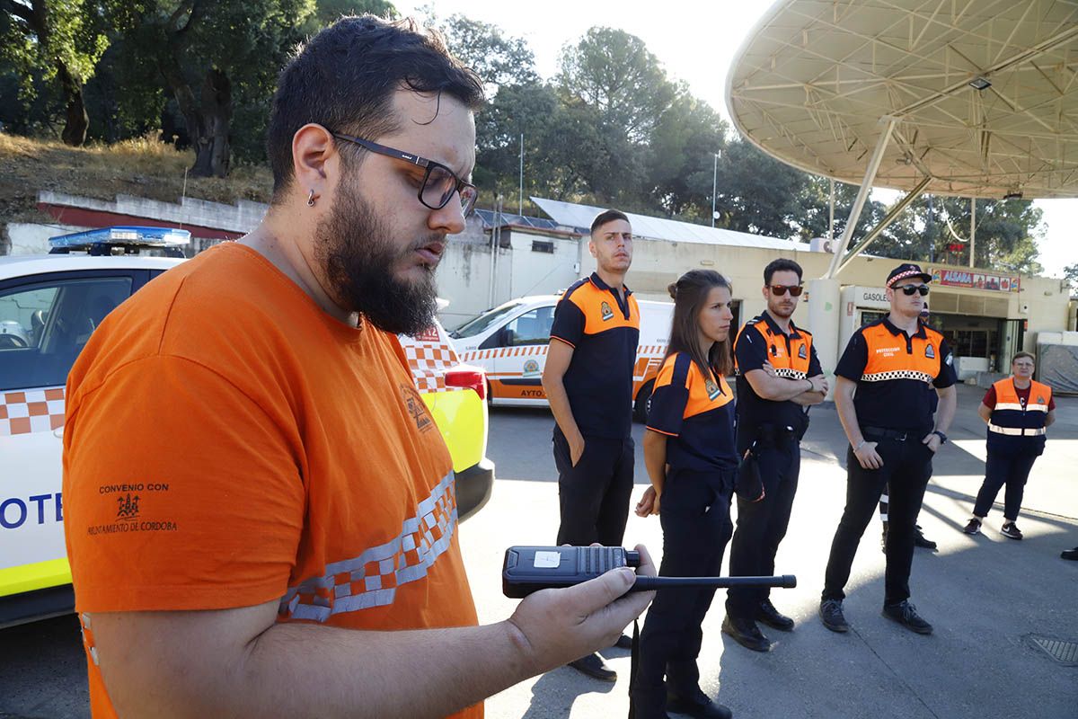 Simulacro de incendio en Trassierra