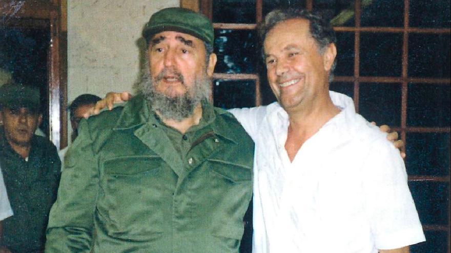 Ziemlich beste Freunde: Kubas Diktator Fidel Castro mit Gabriel Escarrer.