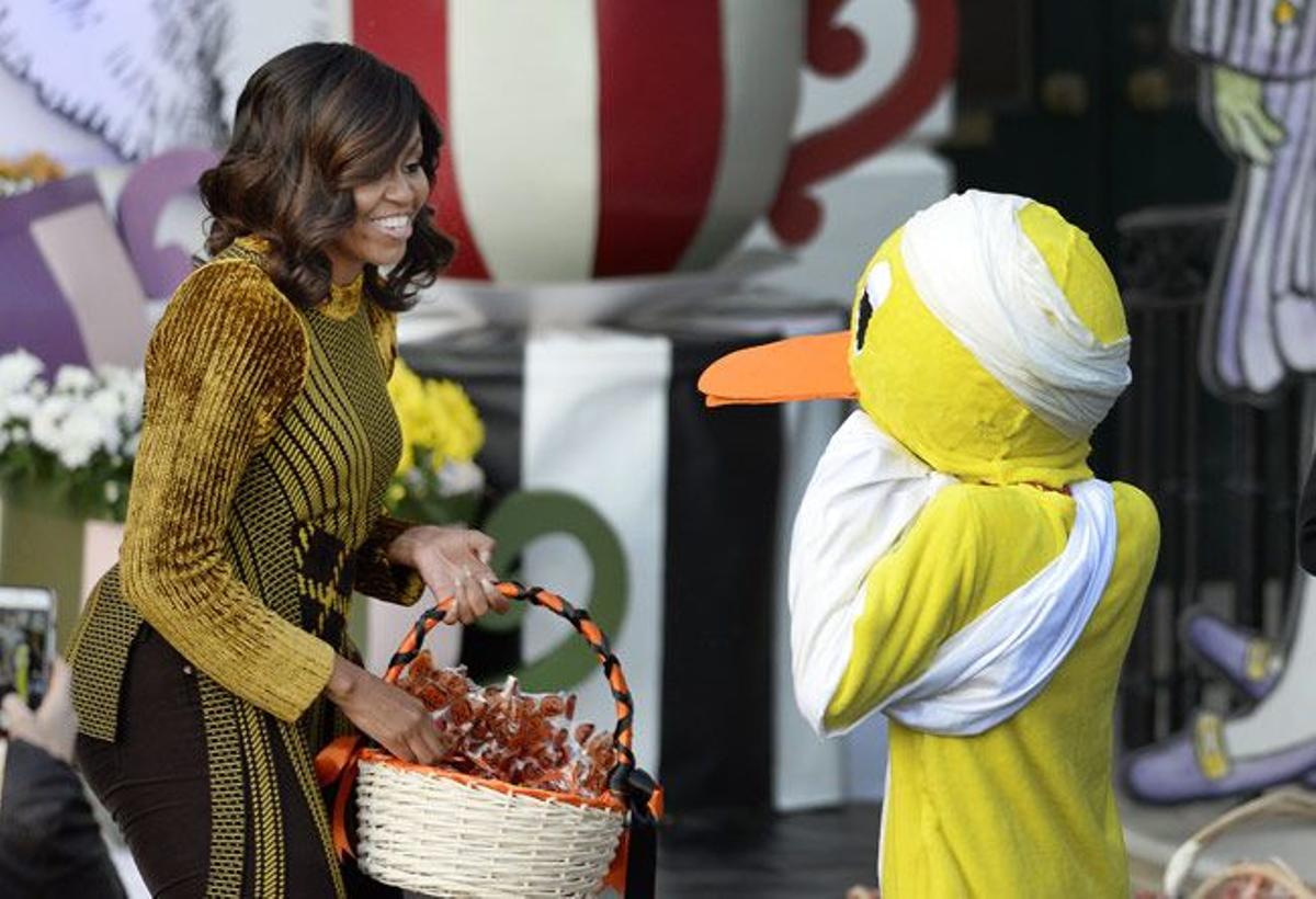 Michelle Obama, en Halloween