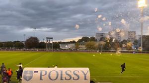 Suspès el PSG-Reims femení pel llançament de focs artificials al camp