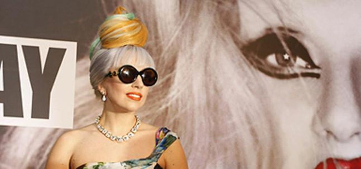 Lady Gaga, en un acte a Nova Delhi el 2011.