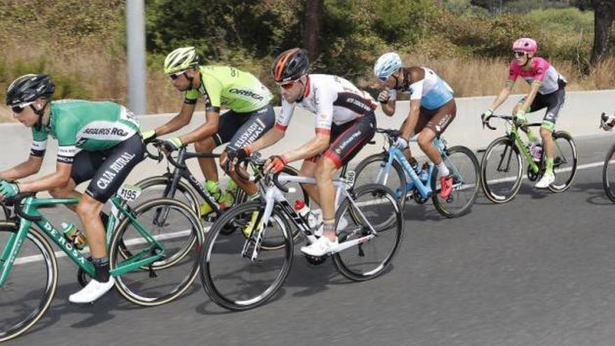 Antonio Molina durante la escapada durante la etapa de La Vuelta