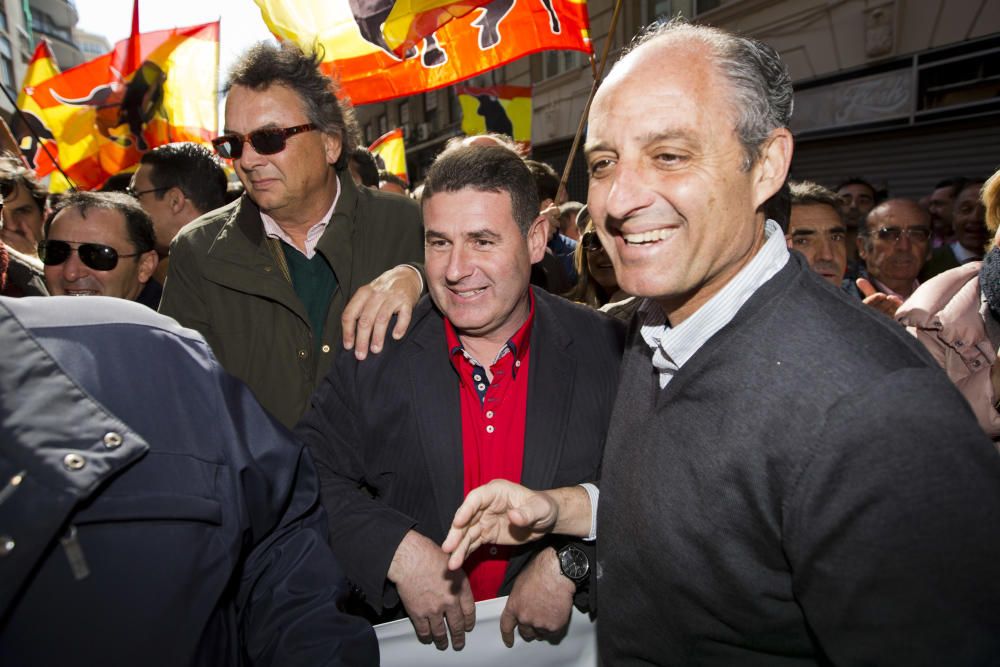 Masiva manifestación taurina en Valencia