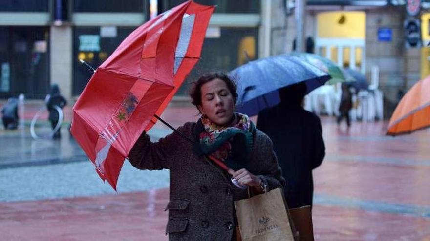 La lluvia sigue siendo intensa en toda la comarca. // Gustavo Santos