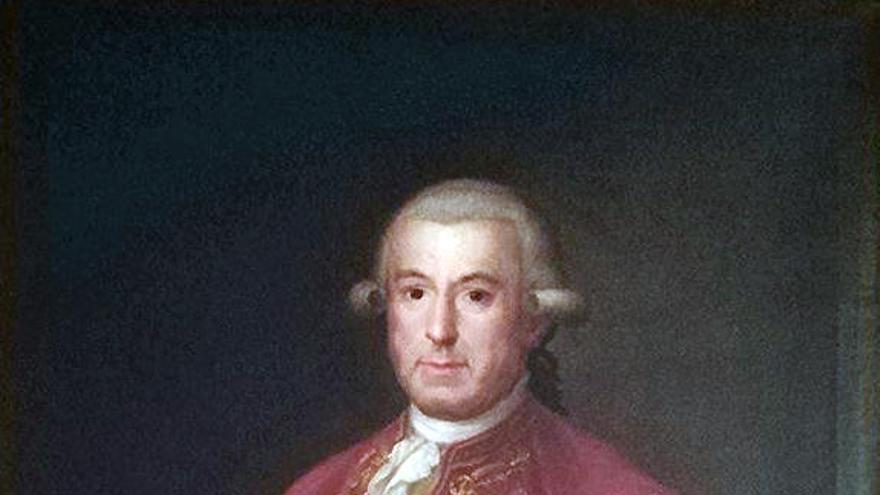Retrato de Miguel de Gálvez en la Real Academia de Jurisprudencia.