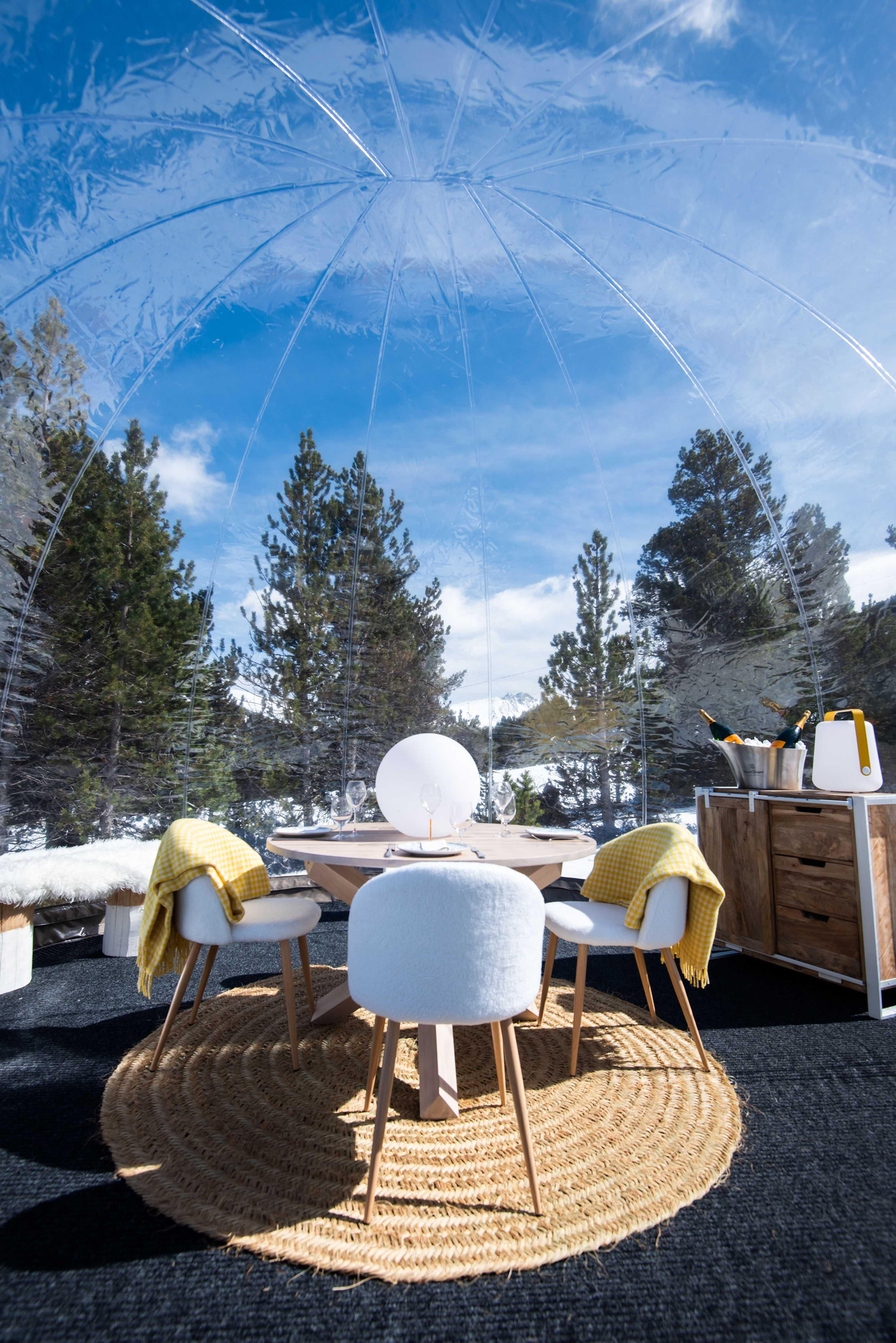 La burbuja de Veuve Clicquot en Grandvalira