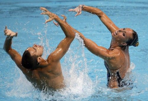 El dúo formado por Gemma Mengual y Pau Ribes finalizó este martes en la quinta plaza de la ronda preliminar del ejercicio libre en el Campeonato del Mundo de Natación, que se está disputando en Kazán (Rusia).