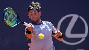 Casper Ruud, en su primer partido en el Barcelona Open contra Alexandre Müller