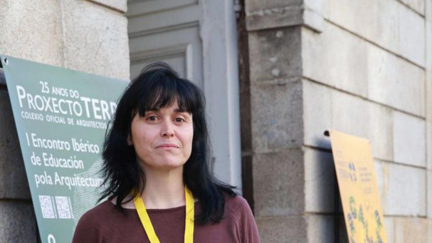 Sheila García, onte, en Vigo. |  J. Lores