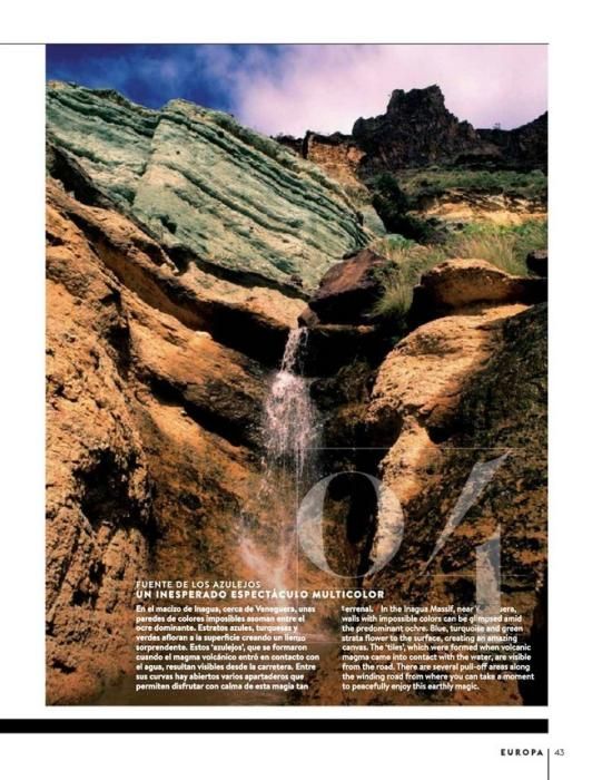 Reportaje turístico sobre Gran Canaria en la revista de Air Europa