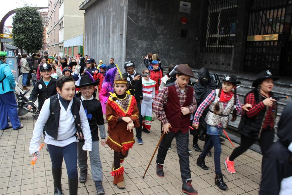 Antroxu en los colegios gijoneses