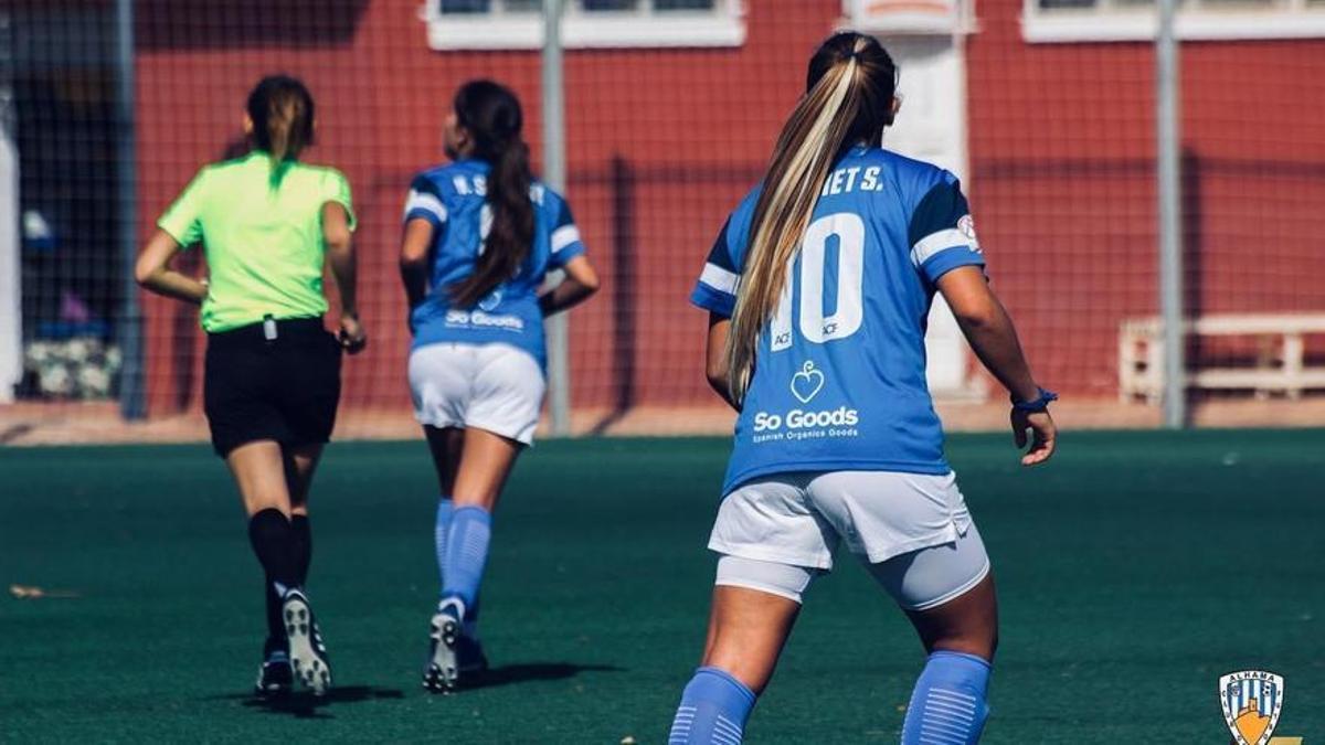 Nazaret durante un partido con el Alhama.