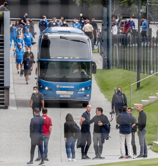 Las mejores imágenes del entrenamiento de hoy del Barça en Salzburgo