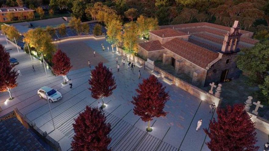 La Xunta financiará la reforma del atrio de la iglesia de Pereiras