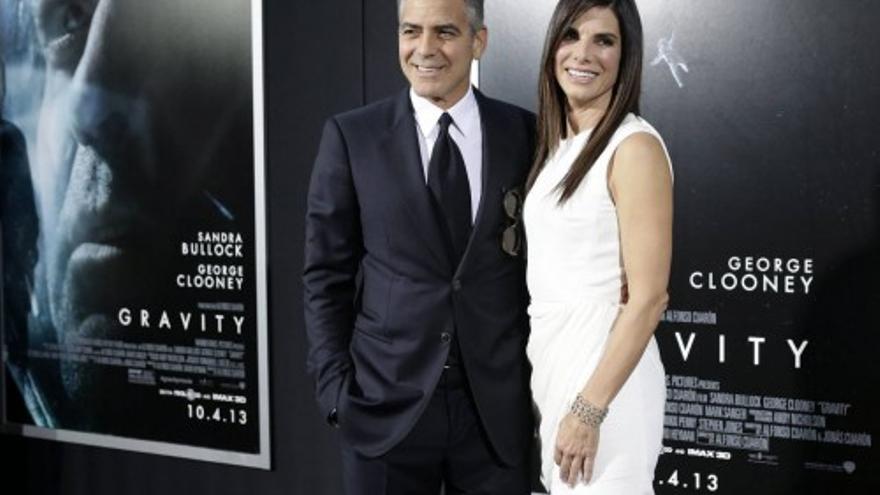 George Clooney y Sandra Bullock estrenan &#039;Gravity&#039;