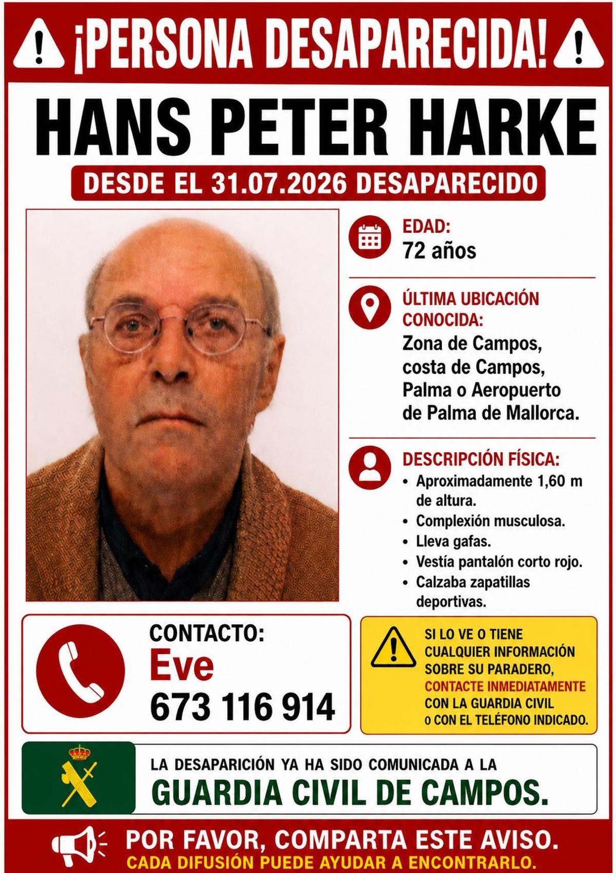 El desaparecido, Hans Peter Harke
