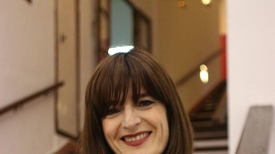 Patricia Escalona en la presentación del libro en el Ateneo.