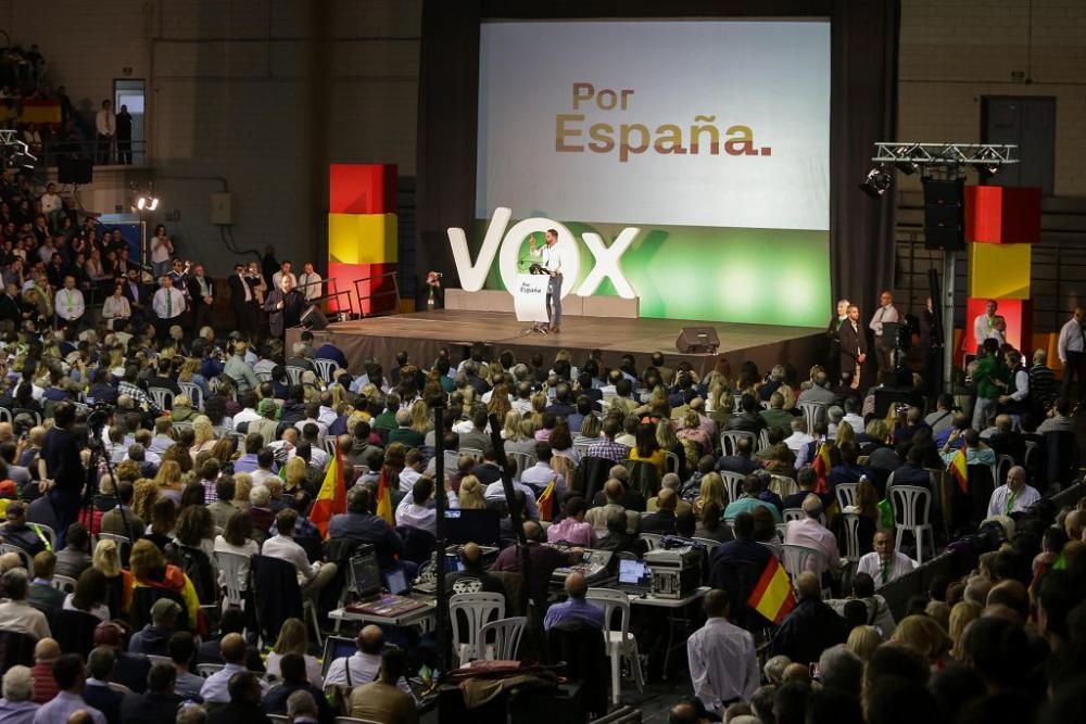 Acto de campaña de Vox en Murcia