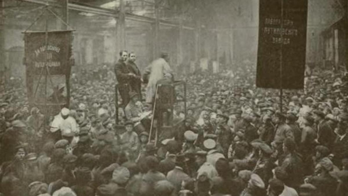 Escena de la Revolución de 1917