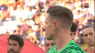 El recuerdo de Ter Stegen para Xavi en su discurso: "Hablando del pasado..."