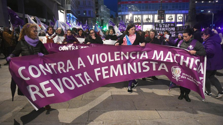 Manifestación del 8-M Día Internacional de la Mujer en A Coruña