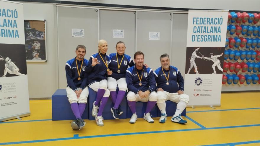 Cinco medallas nacionales para el Club de Esgrima La Safor de Gandia