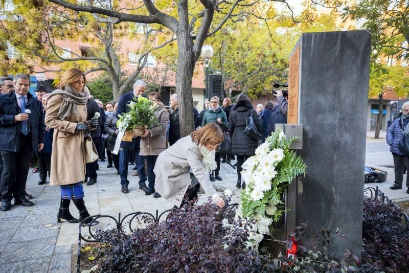 Homenaje a las víctimas de la casa cuartel de Zaragoza