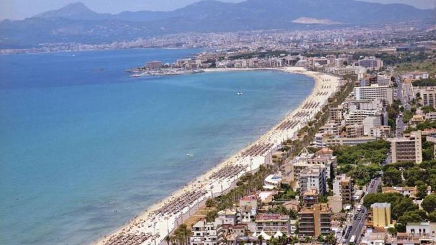 Die Playa de Palma auf Mallorca.