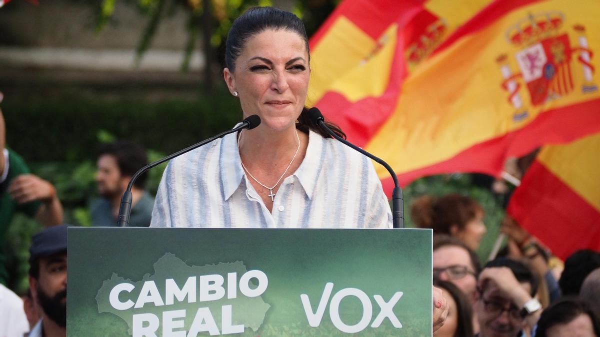 Macarena Olona, candidata de Vox a la Presidencia de la Junta de Andalucía.