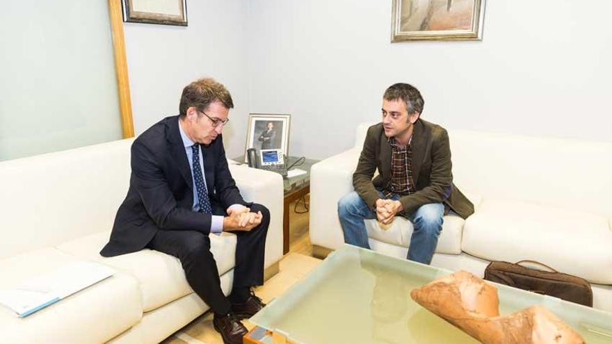 Reunión entre el alcalde, Xulio Ferreiro, y el presidente de la Xunta, Alberto Núñez Feijóo.