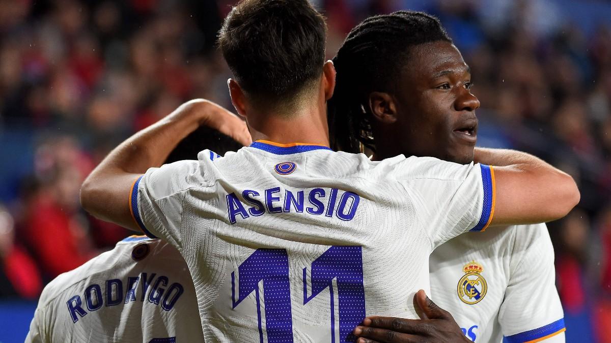 Asensio celebra el segundo gol del Real Madrid
