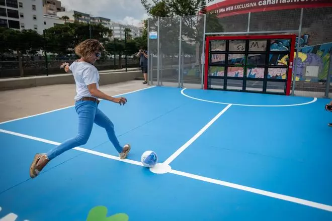 Nueva portería interactiva en Santa Cruz