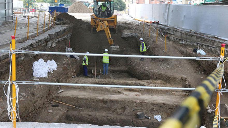 Las obras del metro en la Alameda, en una imagen de archivo.