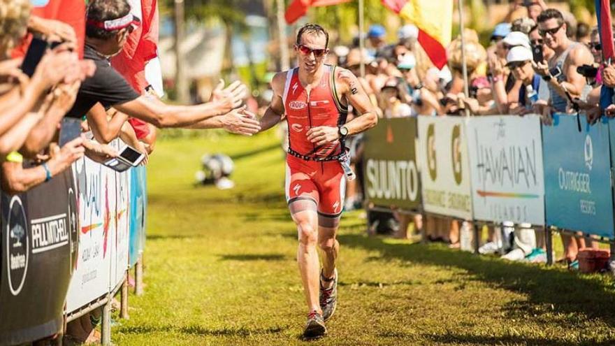 Rubén Ruzafa, entrando en meta el pasado año.