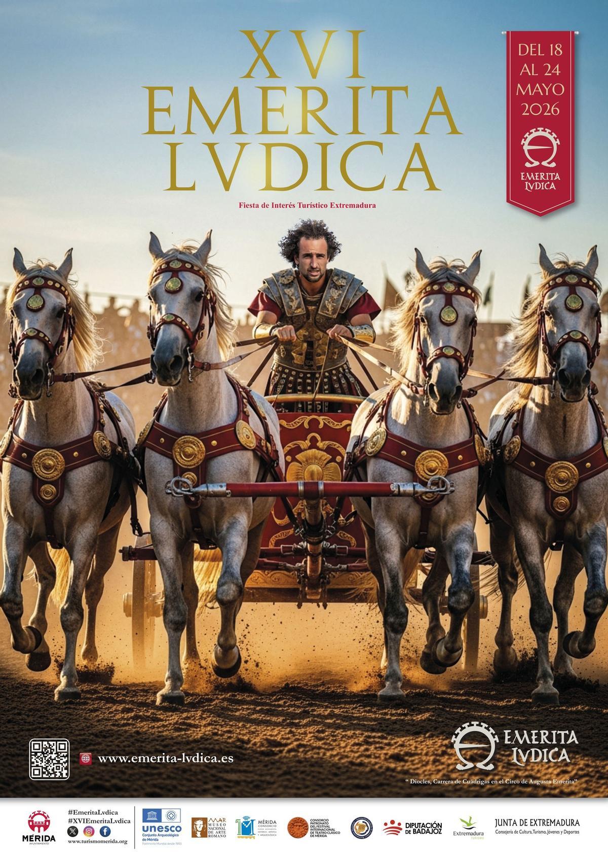 Cartel anunciador de la XVI edición de Emerita Lvdica.