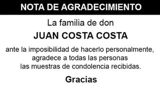 Nota Juan Costa Costa