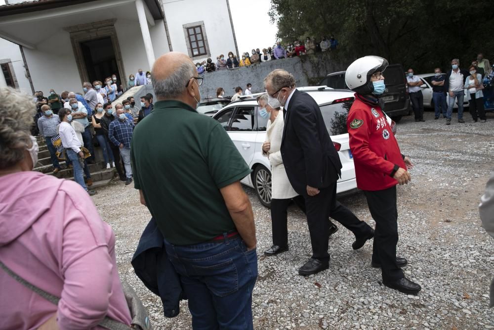 Funeral y despedida motera de Bernard Marcos, el mecánico fallecido en Llanes en un fatal accidente